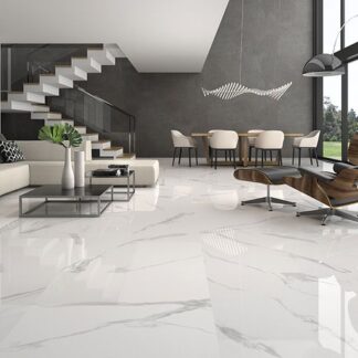 Carrara White Porcelain Tile