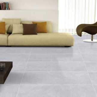 Ardesia Silver Concrete Porcelain Tile floor and wall installation in Tampa Florida