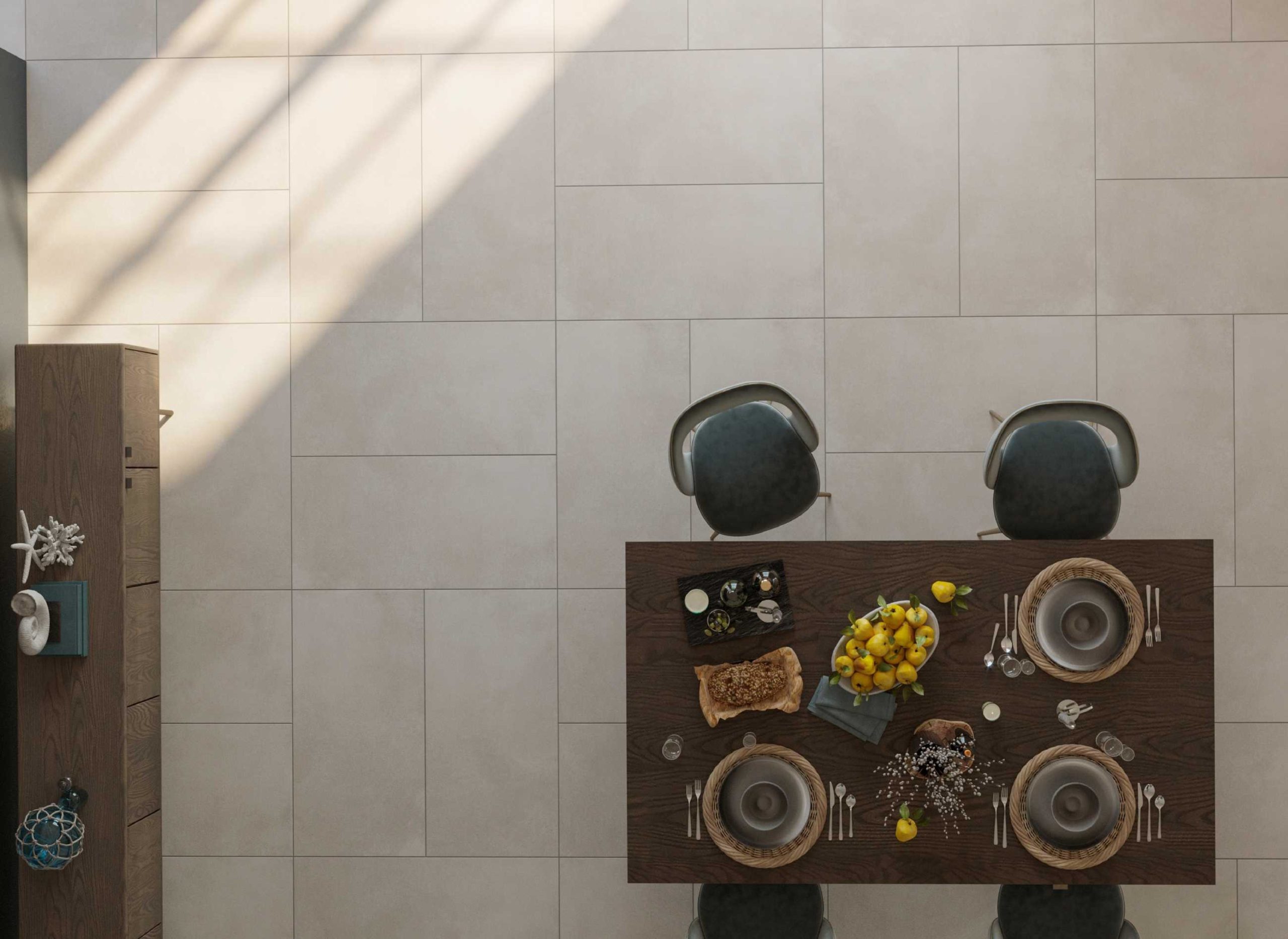 Slim Ashy Ivory Matt 24x48 inch | Porcelain Tile