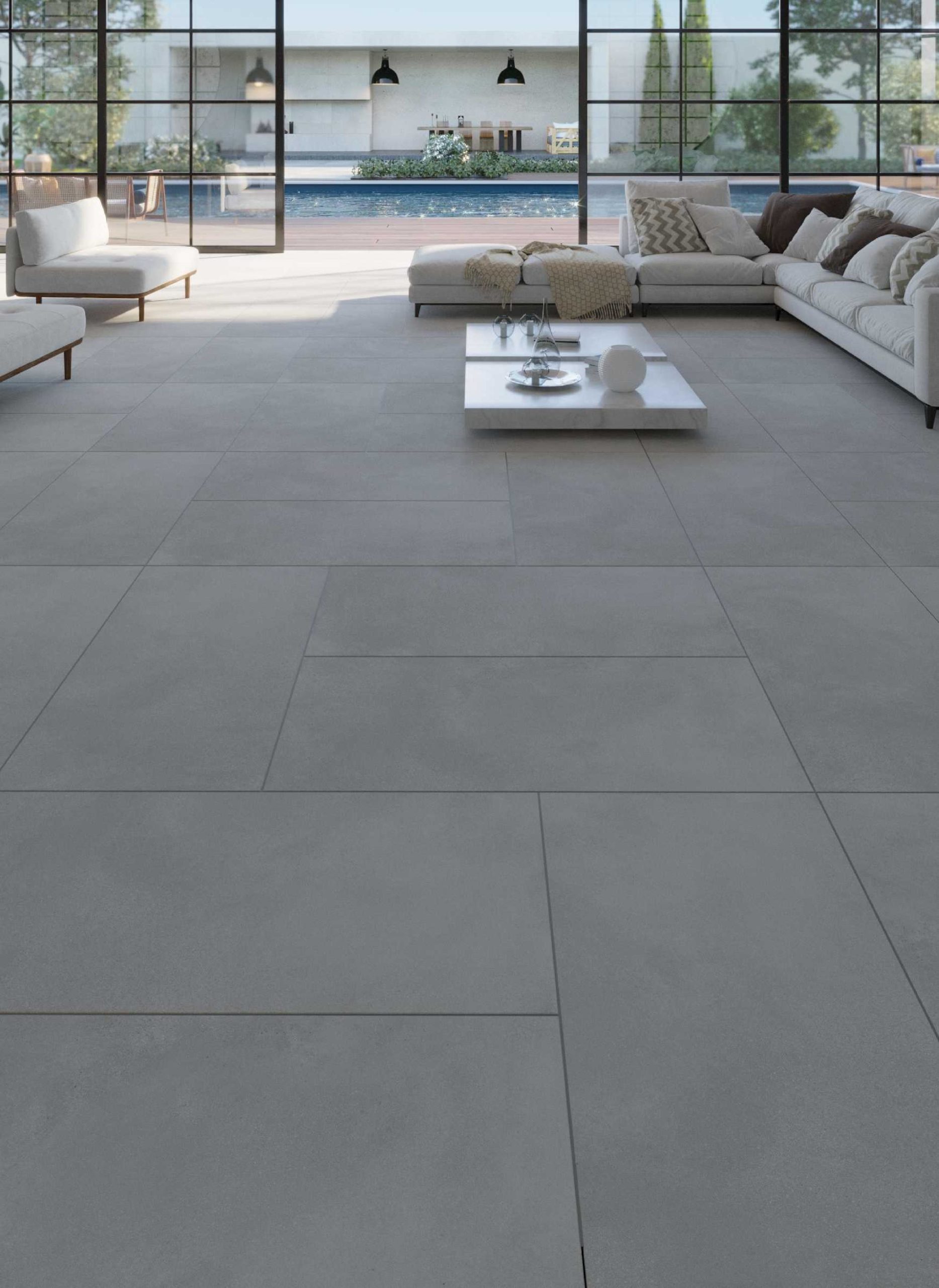 Slim Ashy Silver Matt 24x48 inch | Porcelain Tile