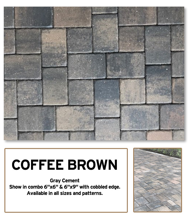 Coffee Brown Brick Pavers