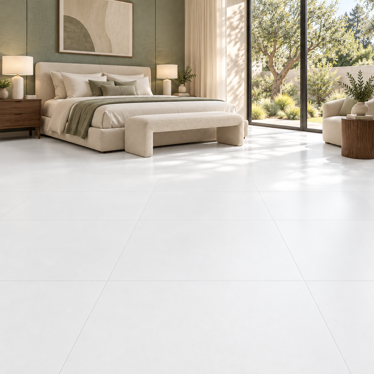 Essenza Bianco Porcelain Tile Soft Matt Style by Pamesa at The Flooring District