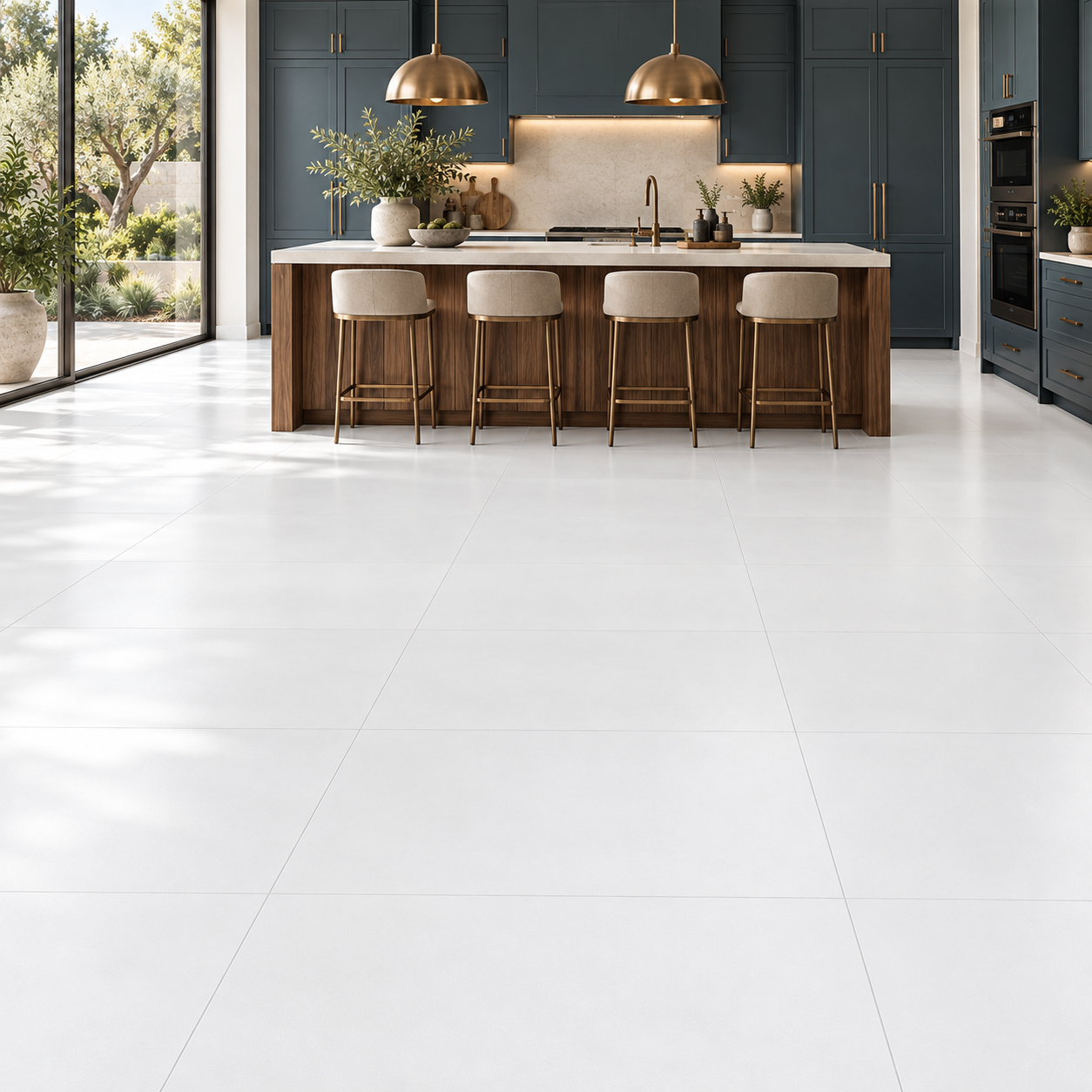 Essenza Bianco Porcelain Tile Soft Matt Style by Pamesa at The Flooring District