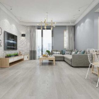 Installed SPC Waterproof Vinyl Flooring | Neuss White