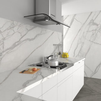Statuario Venato Polished Porcelain Tile