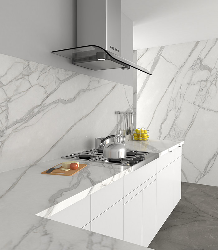 Statuario Venato Polished Porcelain Tile