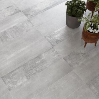 Indore White Wood Porcelain Tile