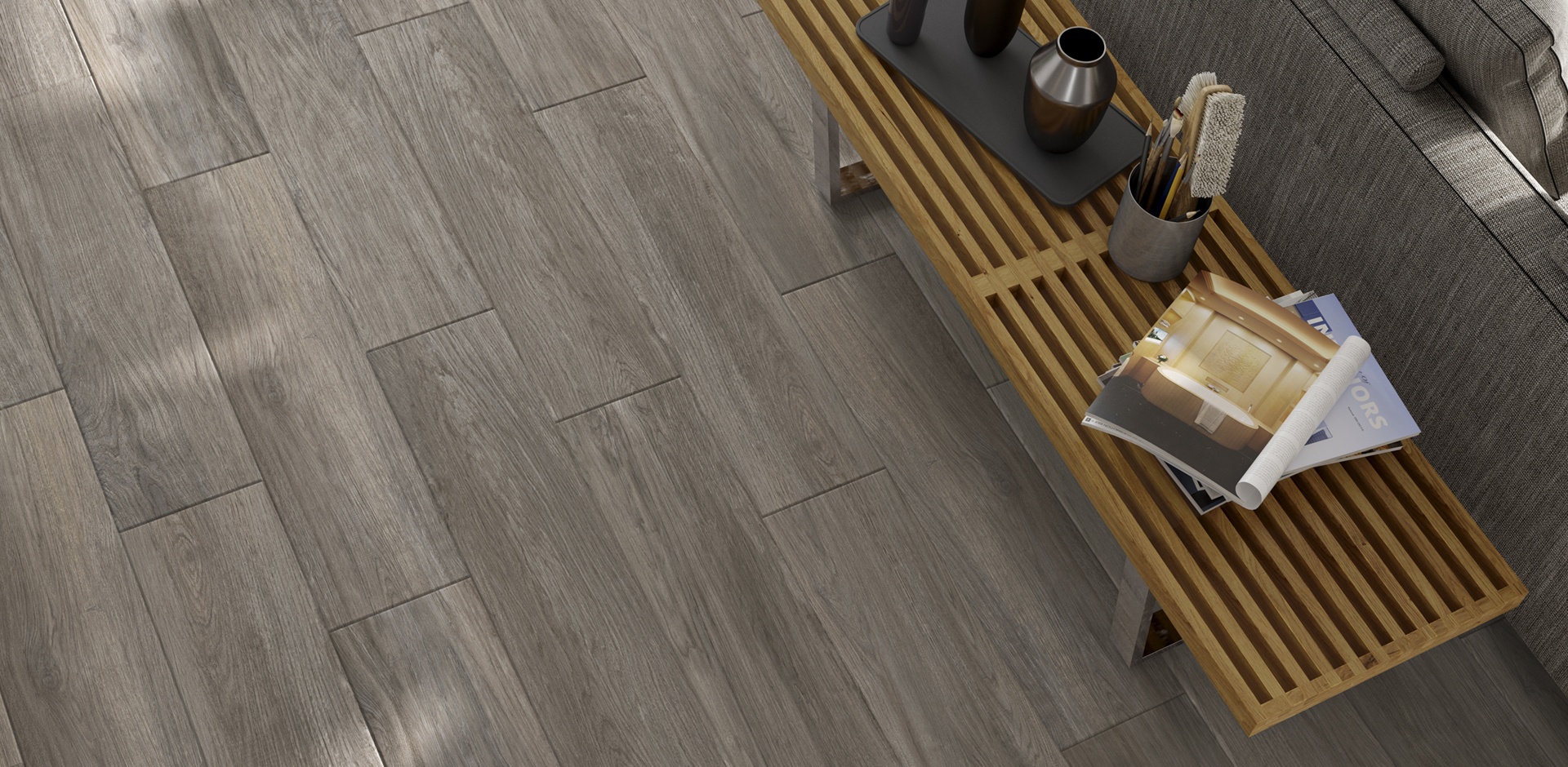 Landes Taupe Wood Porcelain Tile