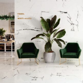 New Ice White 18 x 47 Polished Porcelain Tile