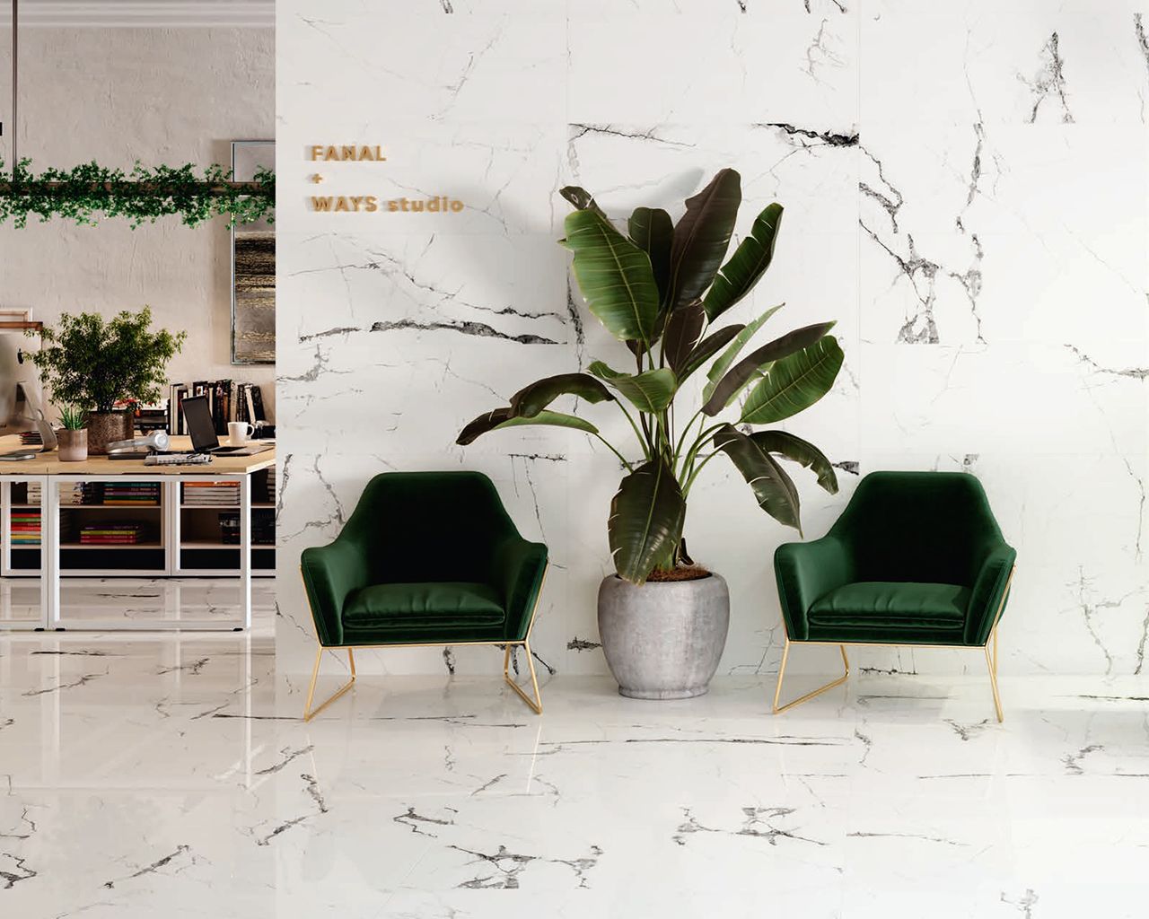 New Ice White 18 x 47 Polished Porcelain Tile