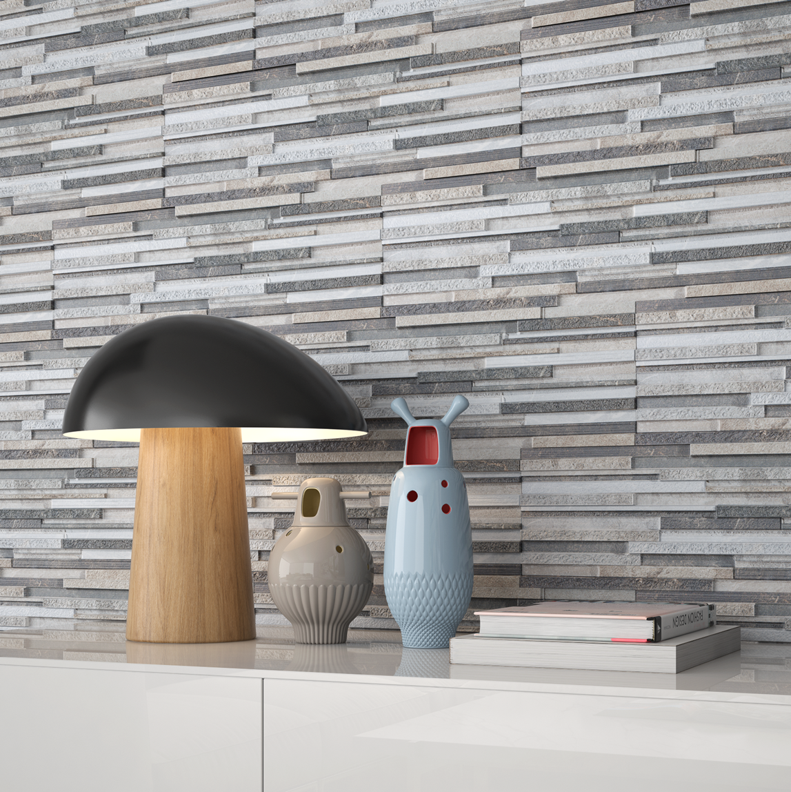 Denalli Antracita 3D Wall Porcelain Tile