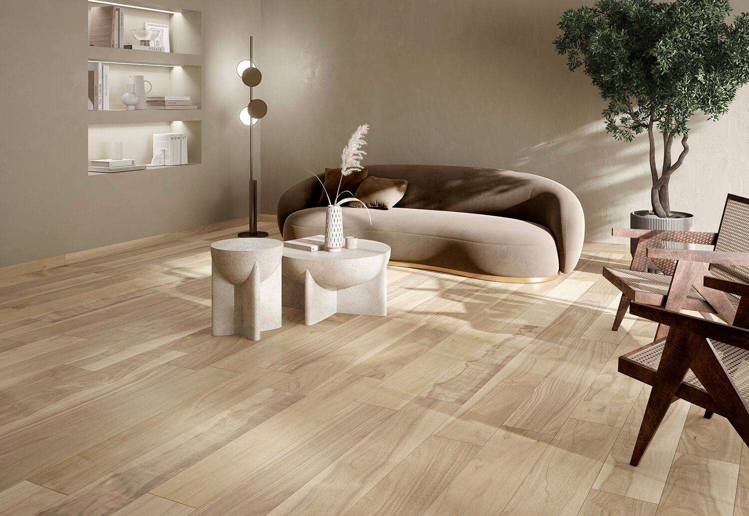 Walnut Sand Wood Look Porcelain Tile