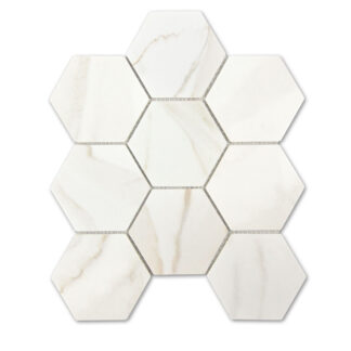Calacatta Gold Hexagon - 12" x 10.6"