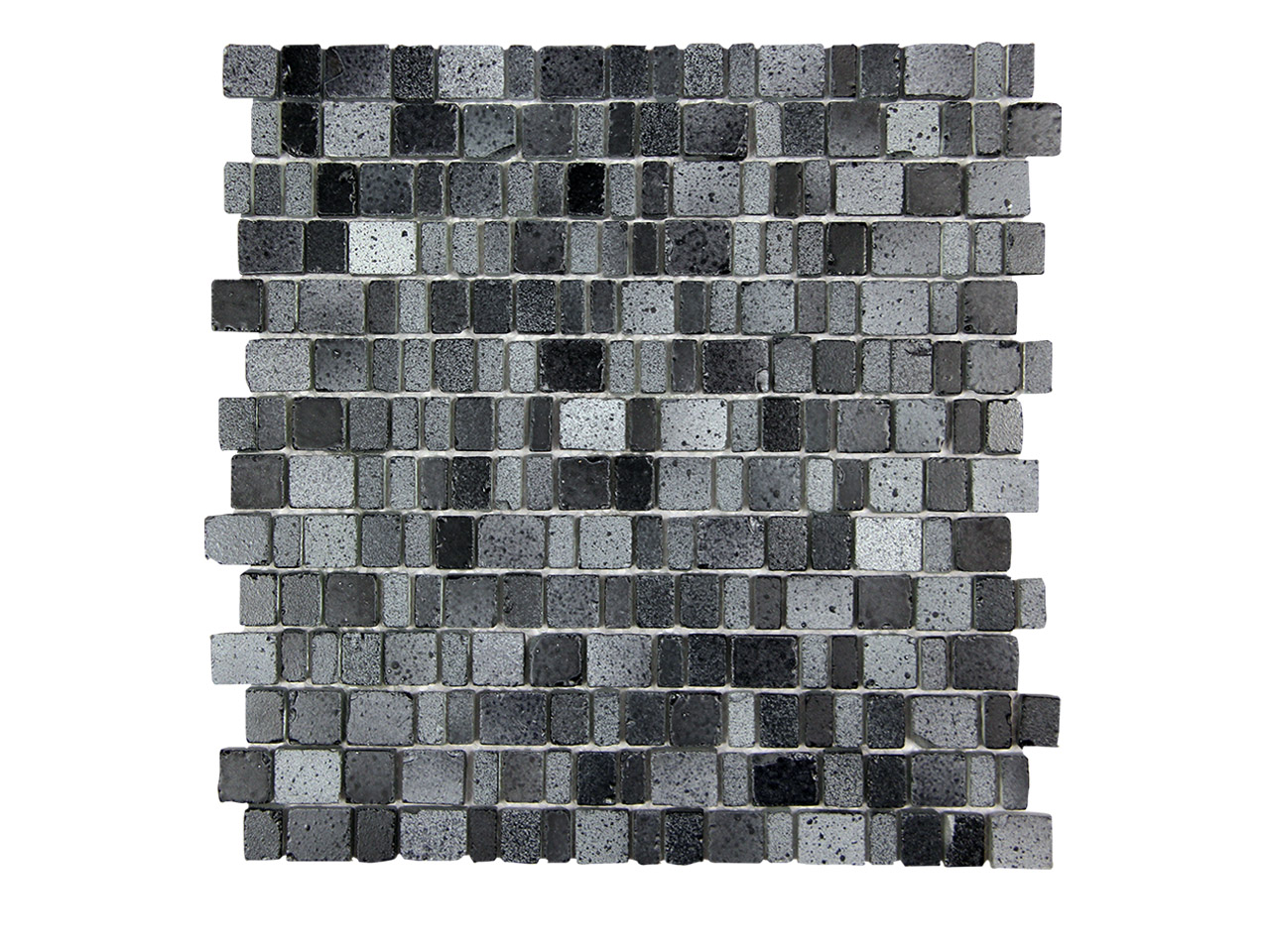 Ice Age Coal - 11.75" X 11.75" Akua Mosaic at The Flooring district