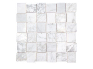 linker carrara marble mosaic Akua