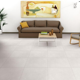 Concrete White Porcelain Floor and Walls