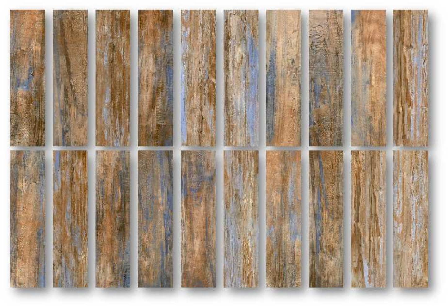 Etna Blue Wood Porcelain Tile Room Scene www.theflooringdistrict.com
