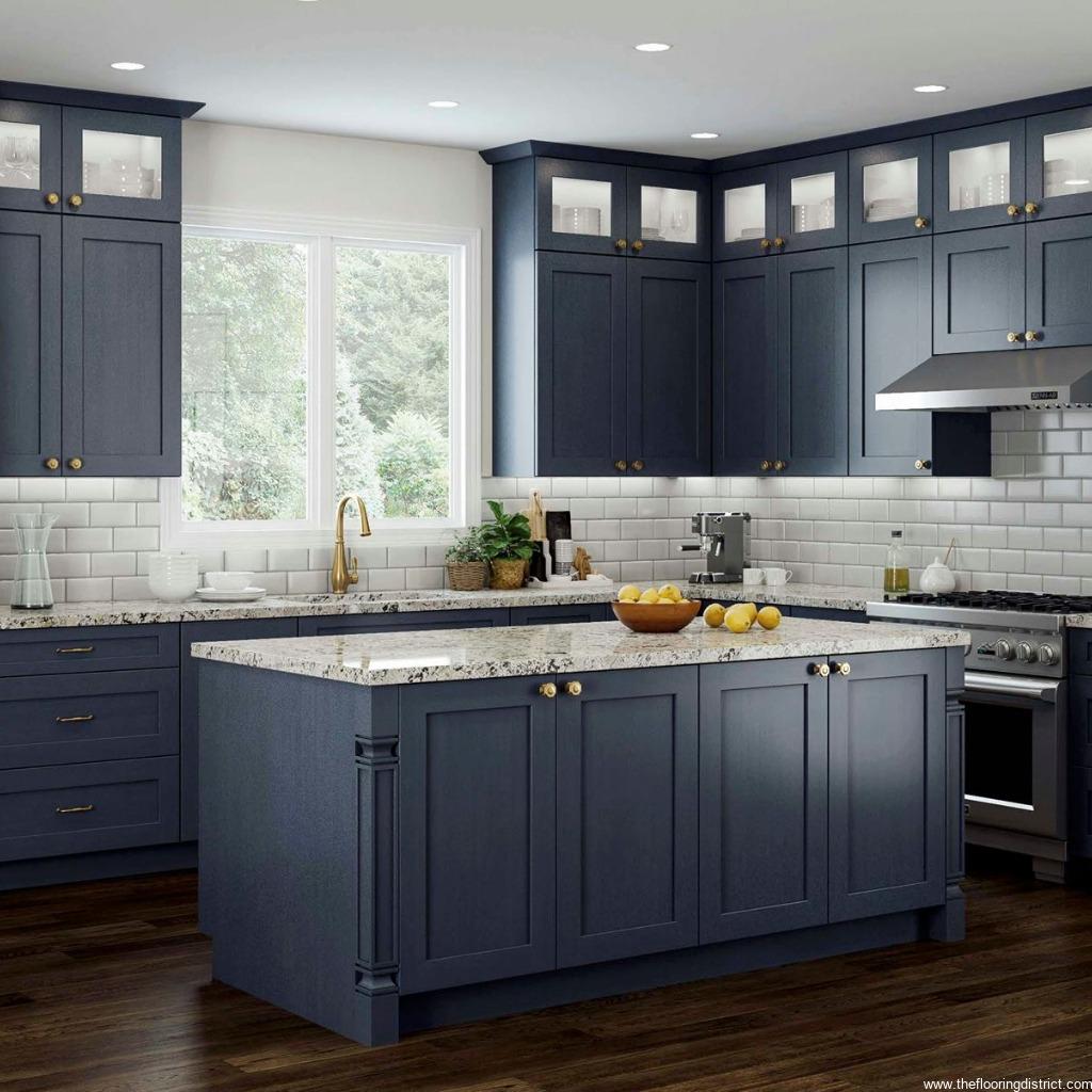 💎Navy Blue Kitchen Cabinets 🏷 | The Flooring District