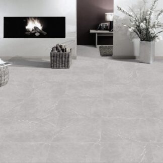 Papiro Silver Porcelain Tile Marble Grey at The Flooring District