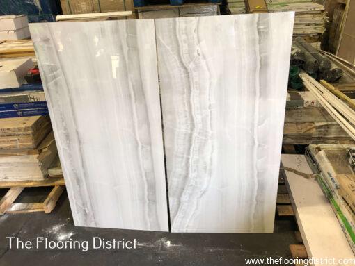 Onice Grigio Porcelain Tile 24x48 Onyx Opal Grey Porcelain Tile