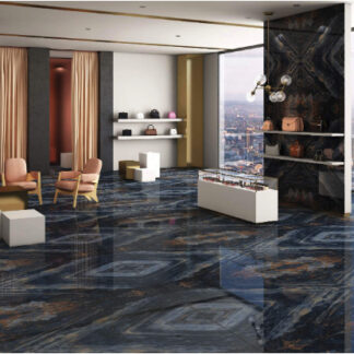 Foster Blue Book Match Large Format Porcelain Tile