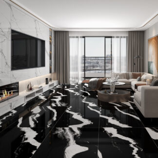 Black Panda Porcelain Tile