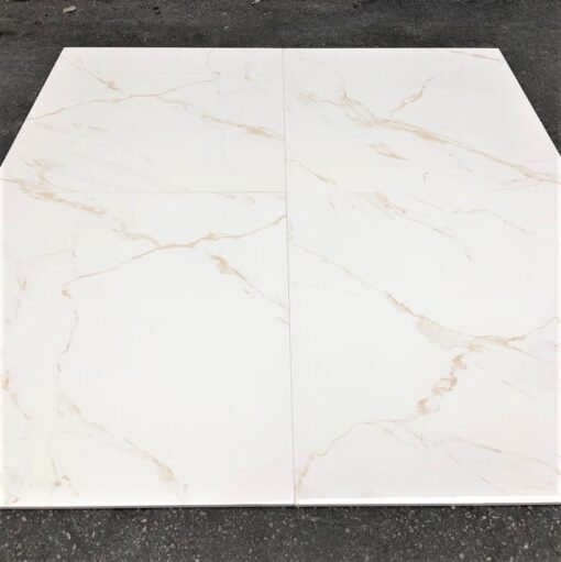 Calacatta Gold Porcelain Tile 32x32 Gold White Marble Hight Polished