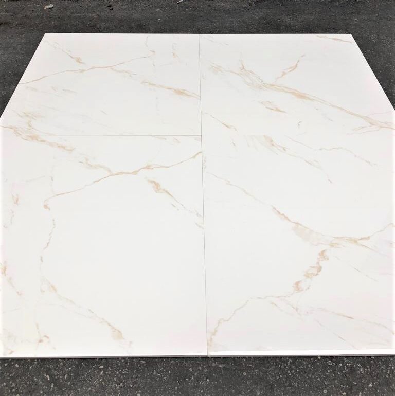 Calacatta Gold Porcelain Tile 32x32 Gold White Marble Hight Polished