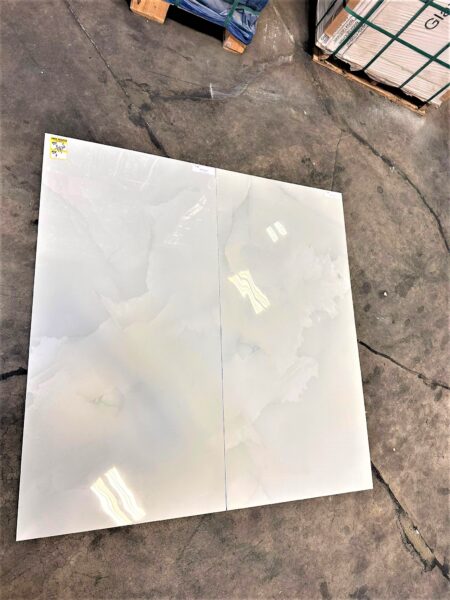 Onix Pluss 24 in. x 48 in. Polished Porcelain Stone Look Floor and Wall Tile