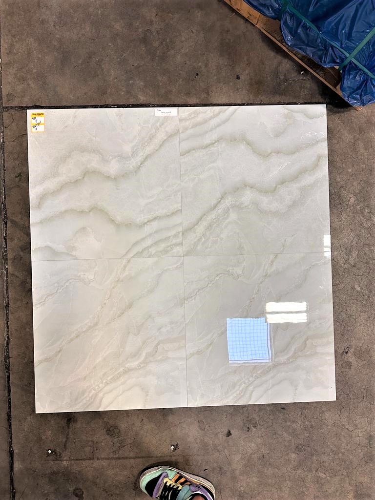 Polished Porcelain Stone Onix Look Floor and Wall Tile