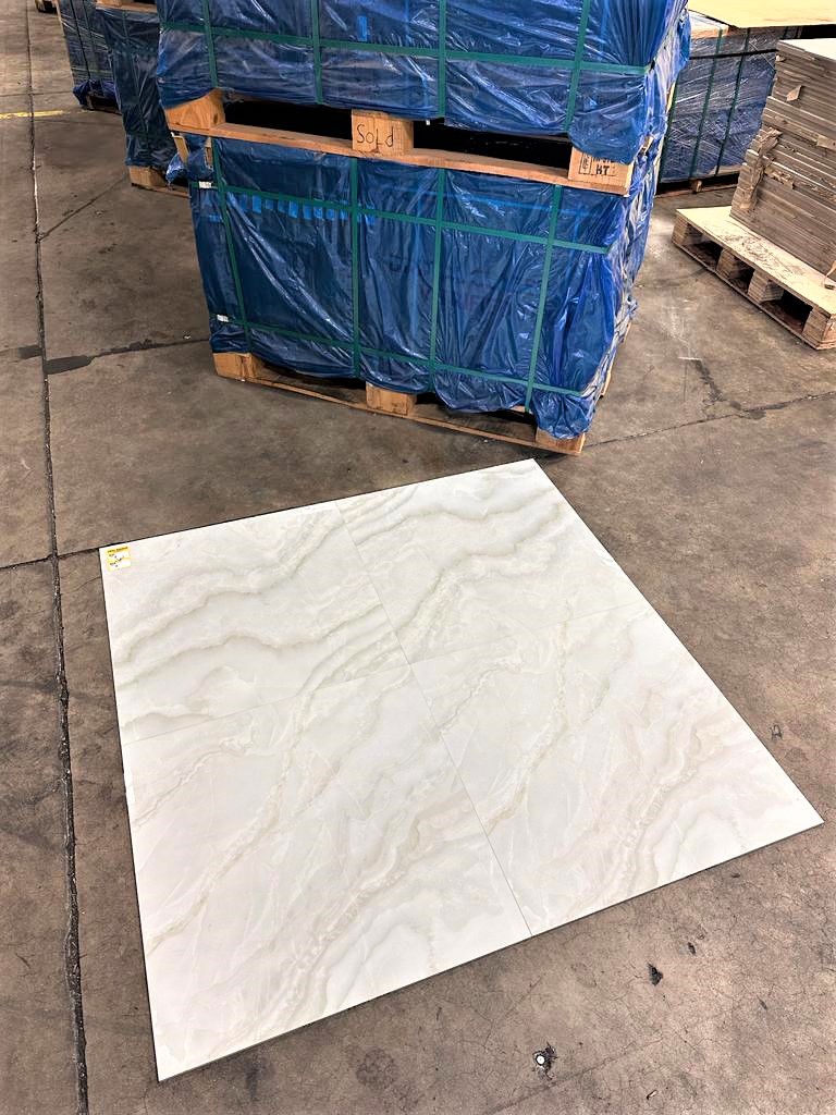 Polished Porcelain Stone Onix Look Floor and Wall Tile