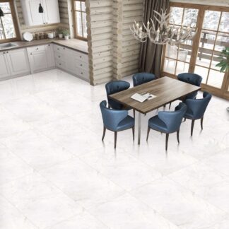 Armani White Porcelain Tile at The Flooring District