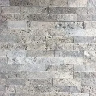 Silver Travertine 6x16 Mosaicos
