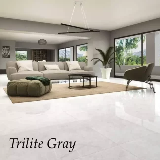 Trilite Grey 24x48 Stone Look Porcelain Tile