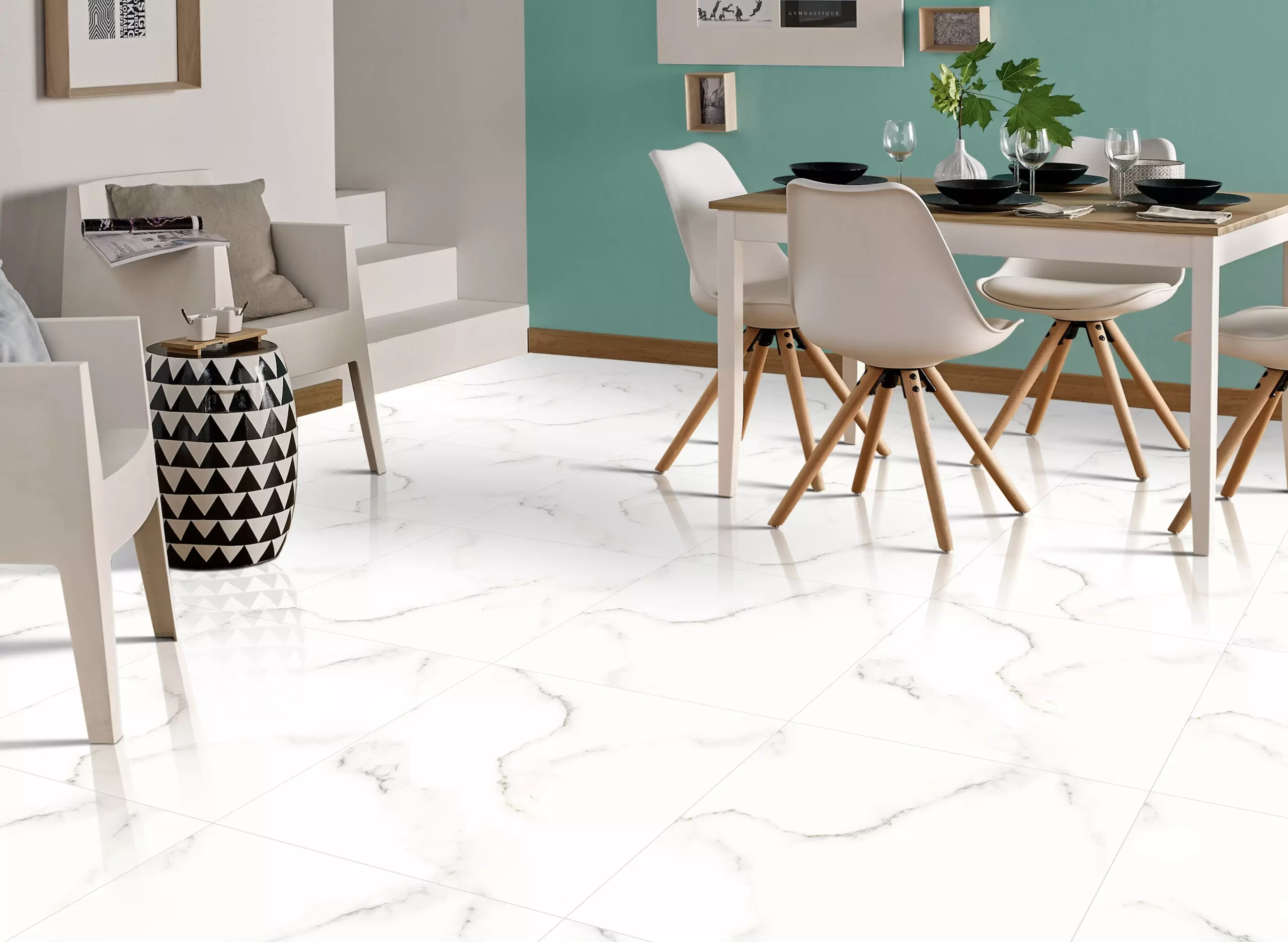 💎Statuario Pearl Marble Look Porcelain Tile 🏷 | The Flooring District