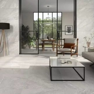 Sakhir Grey Mate Porcelain Tile — elegant stone-look porcelain in refined grey tones with a soft matte finish. Designed to bring a modern and minimalist touch, this tile combines natural stone aesthetics with the durability, water resistance, and easy maintenance of porcelain. Perfect for floors and walls in kitchens, bathrooms, and contemporary living spaces.