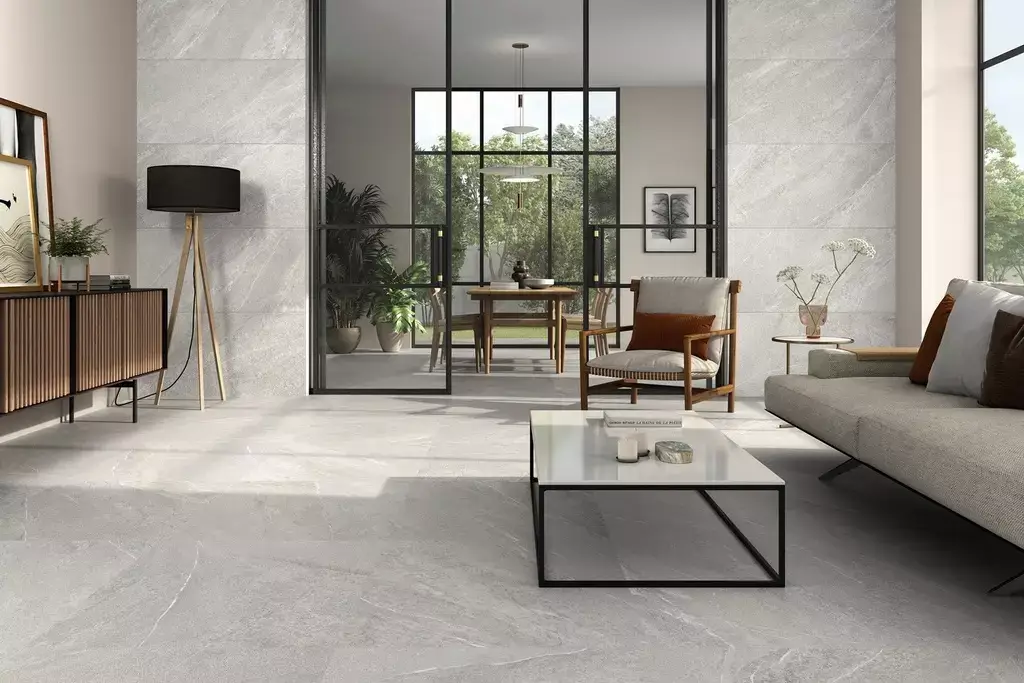 Sakhir Grey Mate Porcelain Tile β elegant stone-look porcelain in refined grey tones with a soft matte finish. Designed to bring a modern and minimalist touch, this tile combines natural stone aesthetics with the durability, water resistance, and easy maintenance of porcelain. Perfect for floors and walls in kitchens, bathrooms, and contemporary living spaces.