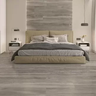 Atelier Gris porcelain tile, 10x60 wood look tile, gray wood look porcelain, plank porcelain tile, gray plank tile, porcelain flooring, wood grain porcelain, gray wood look plank, long format porcelain tile, matte finish porcelain tile, porcelain tile for floor, living room flooring, bathroom porcelain tile, kitchen porcelain plank