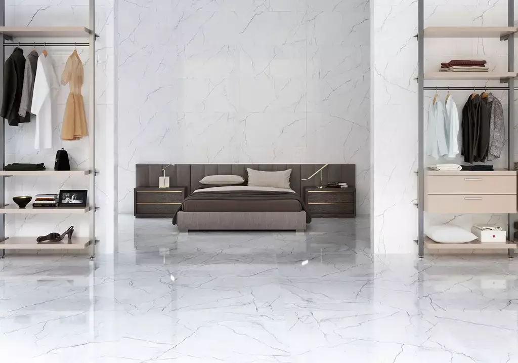 Elegance Marb White Porcelain Tile β a sophisticated marble-look porcelain in pure white with subtle veining, available in polished or matte finishes. Its refined surface enhances brightness and timeless elegance while ensuring durability, water resistance, and easy maintenance. Perfect for stylish floors and walls in kitchens, bathrooms, and modern living spaces.