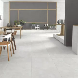 Neutral White Porcelain Tile β a versatile porcelain in pure white tones designed for a clean and modern aesthetic. Available in matte or polished finish, it enhances any space with brightness and elegance while offering durability, water resistance, and easy maintenance. Ideal for minimalist floors and walls in kitchens, bathrooms, and contemporary living areas.