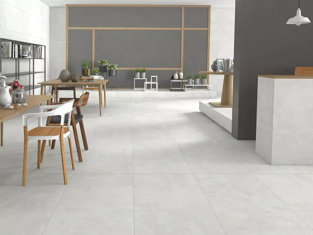 Neutral White Porcelain Tile β a versatile porcelain in pure white tones designed for a clean and modern aesthetic. Available in matte or polished finish, it enhances any space with brightness and elegance while offering durability, water resistance, and easy maintenance. Ideal for minimalist floors and walls in kitchens, bathrooms, and contemporary living areas.