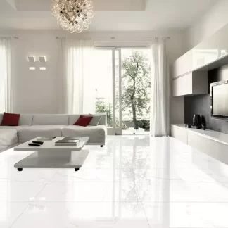 Palatina Blanco Pulido Porcelain Tile β a luxurious marble-look tile in pure white with subtle veining and a brilliant polished finish. Its glossy surface enhances brightness and elegance while offering durability, water resistance, and easy maintenance. Perfect for creating sophisticated floors and walls in kitchens, bathrooms, and contemporary living spaces.