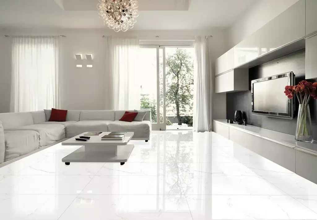 Palatina Blanco Pulido Porcelain Tile β a luxurious marble-look tile in pure white with subtle veining and a brilliant polished finish. Its glossy surface enhances brightness and elegance while offering durability, water resistance, and easy maintenance. Perfect for creating sophisticated floors and walls in kitchens, bathrooms, and contemporary living spaces.