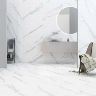 Alfina White 32x32, Marble porcelain tile, Porcelain Tile, Tile, Floor Tile, Tiles Flooring, floor, white porcelain tile,