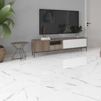 Statuario One Marble Porcelain Tile 32"X32", porcelain tile, Floor, marble tile, marble porcelain tile,