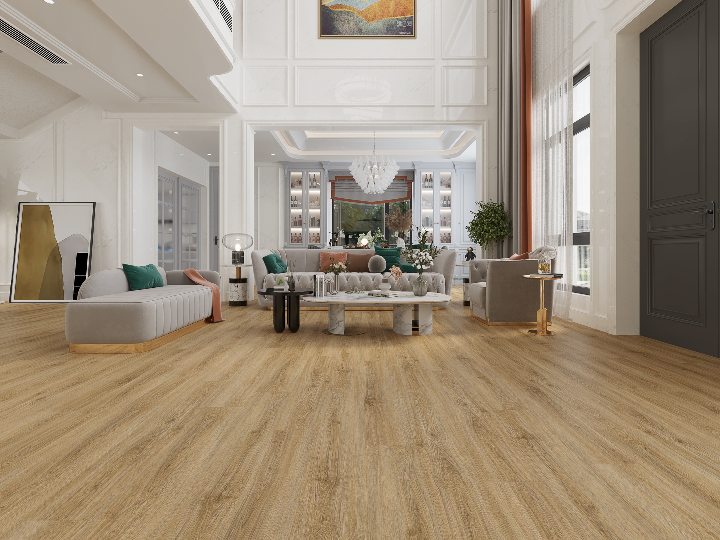 sandy Beige Spc Vinyl Flooring Luxor at The Flooring district