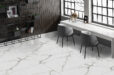Khogiani Onyx Grey Porcelain, cloud looks flooring, large format porcelain tiles, onyx looks tile, marble cloud porcelain tiles, the flooring district