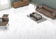 Satvario Pearl Porcelain Tiles, white marble porcelain tile, white and grey porcelain tile, floor and walls, carrara porcelain tile, statuario porcelain tile, white flooring, the flooring district