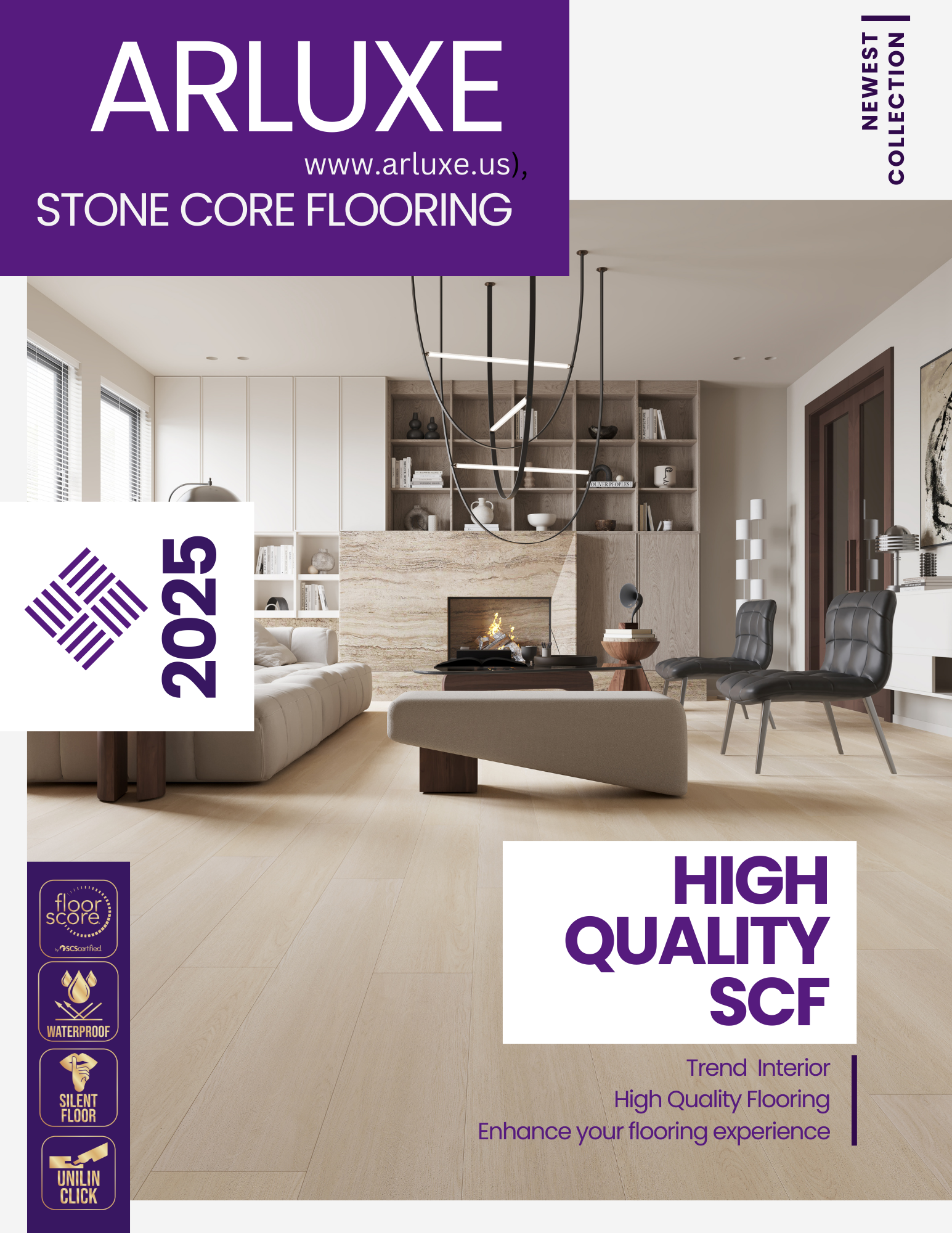 Spc Waterproof Vinyl Flooring Arluxe Collection
