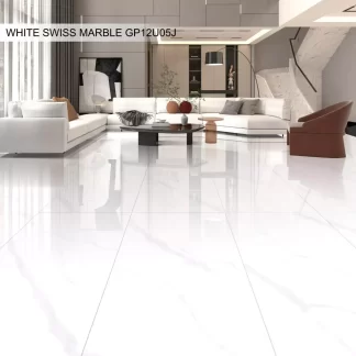 White swiss marble